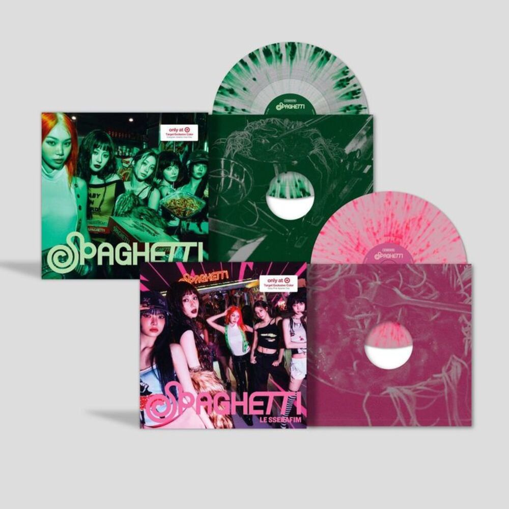 Universal Music Group - LE SSERAFIM - 1st Single 'Spaghetti' (Vinyl) Green/Pink